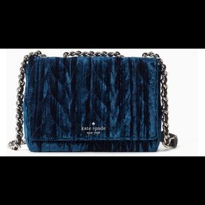 Kate Spade Blue Velvet Bag